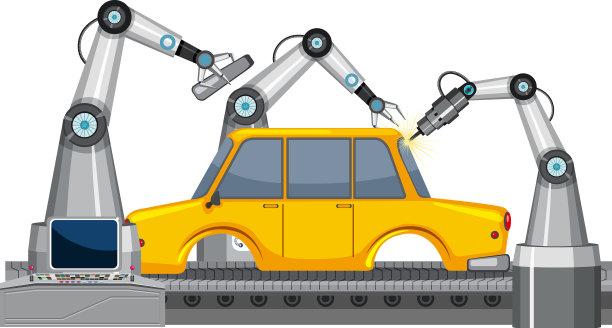 汽车制造自动化概念图片下载