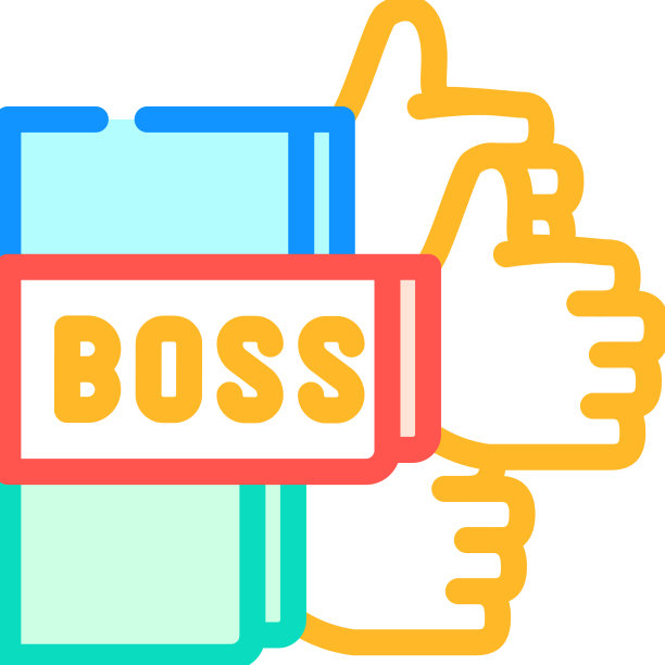 喜欢老板的颜色图标图片下载