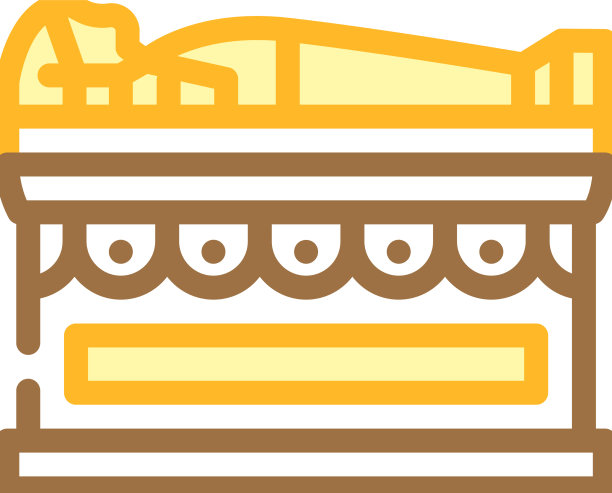 石棺法老彩色图标图片下载