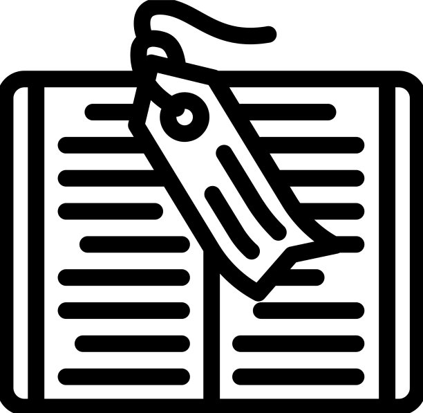 书签附件线图标图片下载