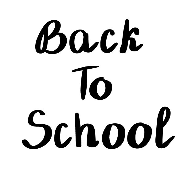 回到学校，为横幅、传单和明信片写字。设计元素。图片下载