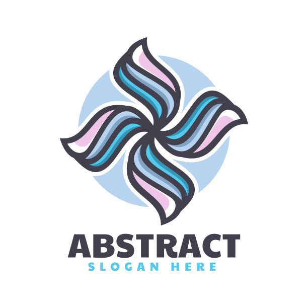 矢量插图抽象简单的吉祥物风格。图片下载