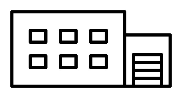 建筑图标孤立矢量插图。图片下载