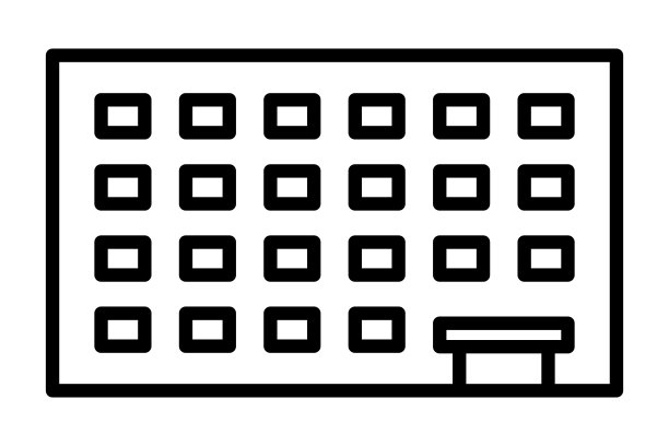 建筑图标孤立矢量插图。图片下载