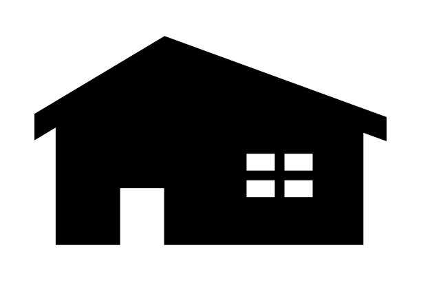 房子图标孤立矢量插图。图片下载