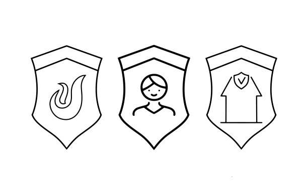 防护罩，守卫图标被隔离。平的标志。矢量插图。每股收益10图片下载