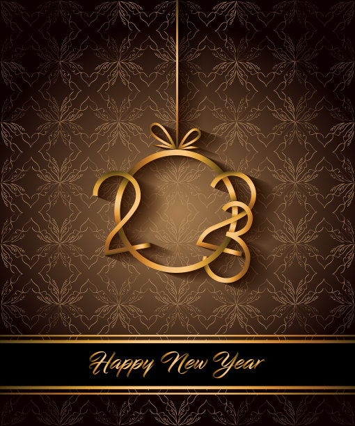 2023新年快乐的背景为您的季节邀请，节日海报，贺卡。图片下载