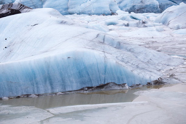 冰岛的斯维那费尔斯冰川图片下载