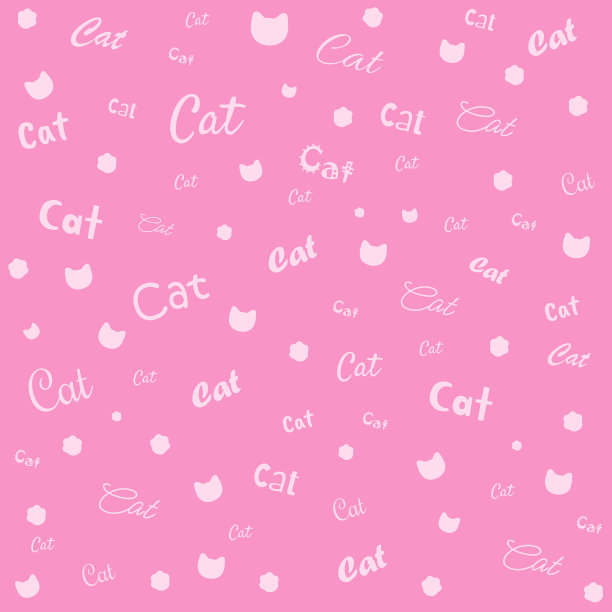 猫图案背景向量设计。图片下载