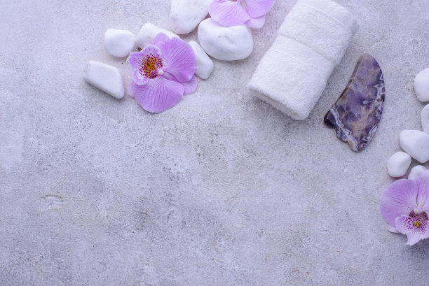 水疗中心的概念。自然美化妆品图片下载