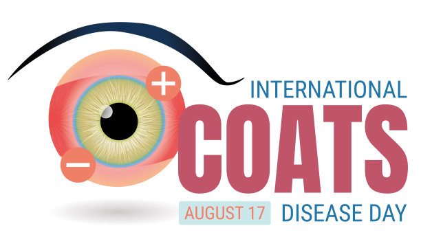 国际大衣疾病日。白底显示单侧视力下降的眼睛。平面向量eps 10图片下载