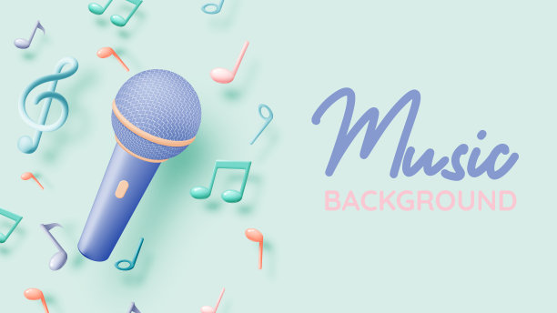 音符，歌曲，旋律或调3d现实矢量图标图片下载