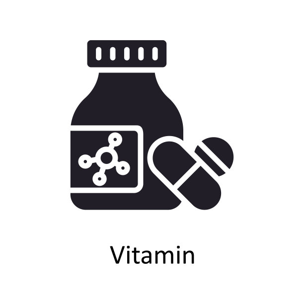 维生素向量立体图标设计插图。医学符号白色背景EPS 10文件图片下载