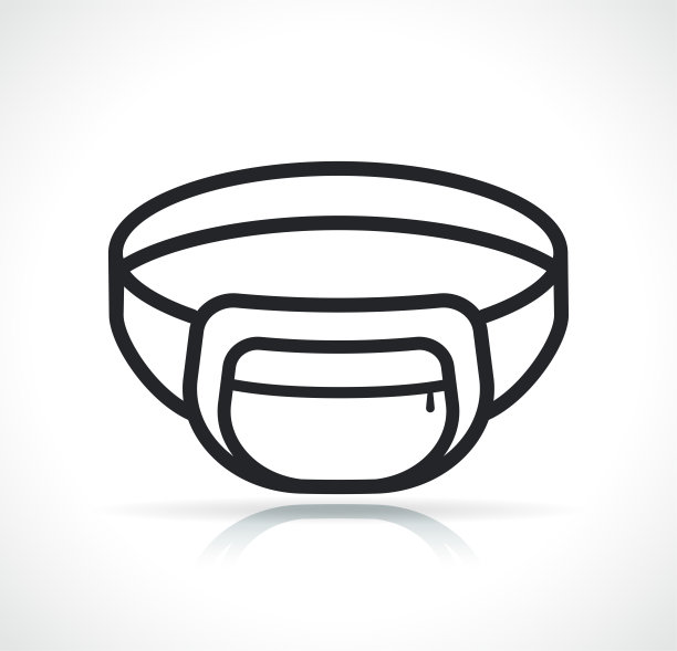 腰袋细线图标图片下载