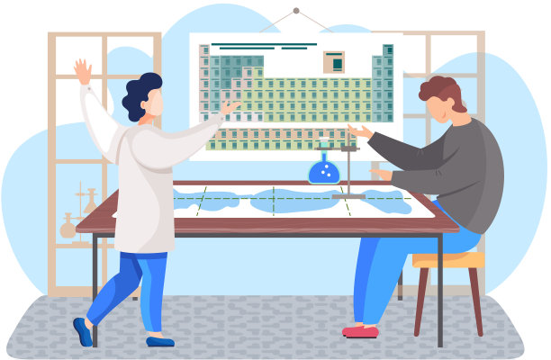 科学研究。人类正在进行一项实验。化学家正在监测进展图片下载