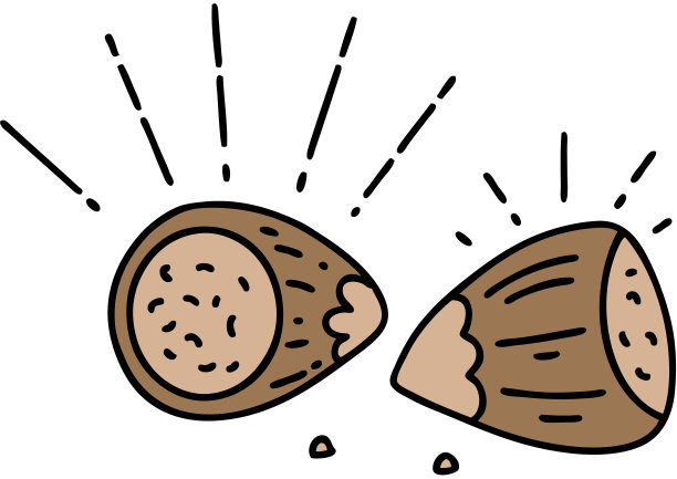 传统纹身风格的榛子图片下载