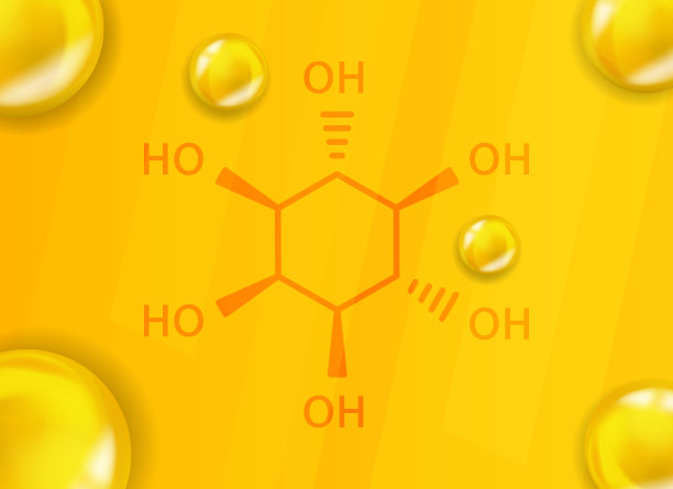 维生素B8的化学配方。维生素B8逼真的化学分子结构图片下载