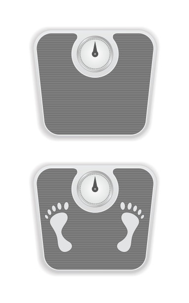 带有脚符号的秤重图片下载