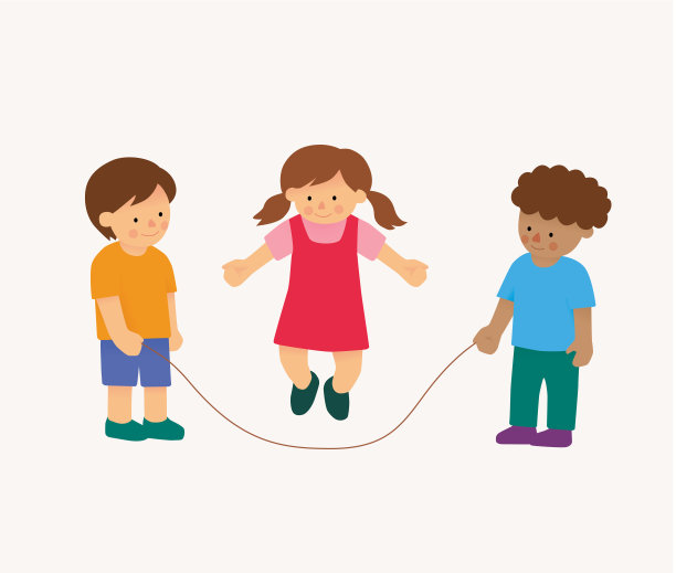 小孩子或跳绳的孩子图片下载