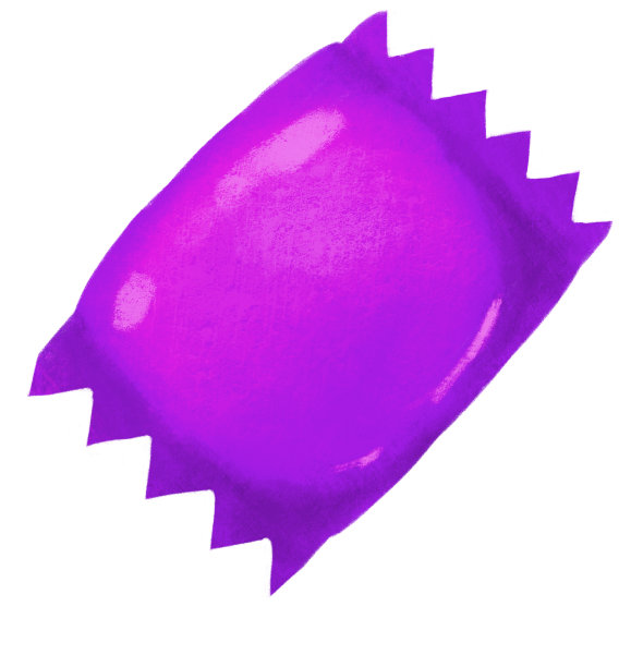 彩色糖果袋包装包装手绘插图艺术图片下载