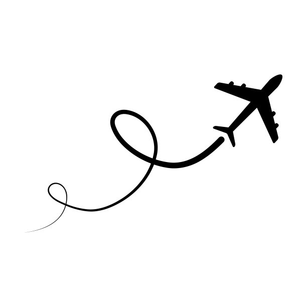 飞机飞行的图标。图片下载