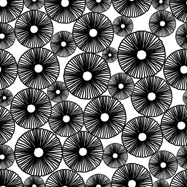 可爱的黑色圆点。图片下载