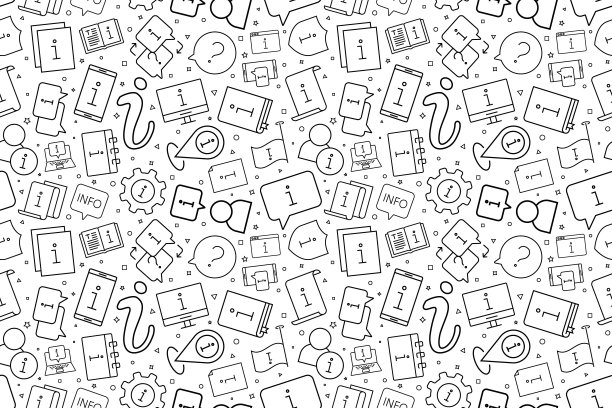 向量信息模式。信息无缝的背景图片下载