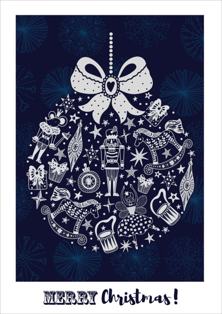 圣诞树球。图片下载