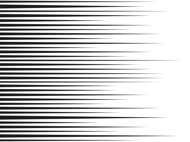 速度线的背景。漫画运动模式。模糊的图形效果。抽象水平的行动。漫画书的纹理。白色背景上的黑色条纹。向量图片下载