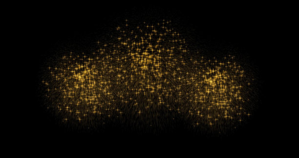 金色烟花(闪闪发光的火花)图片下载