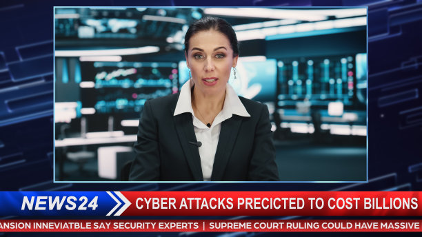 电视直播新闻节目:女性主持人在电视有线频道新闻演播室:女主播谈话广播从网络电视演播室的概念。图片下载