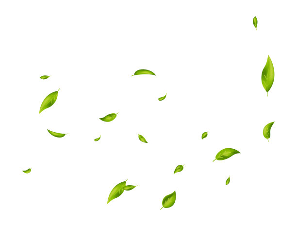 绿叶波鲜茶背景飞扬图片下载