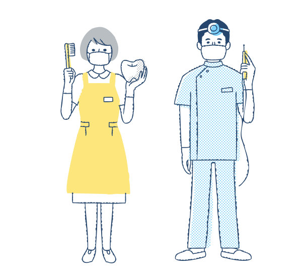 牙医和牙科保健师图片下载
