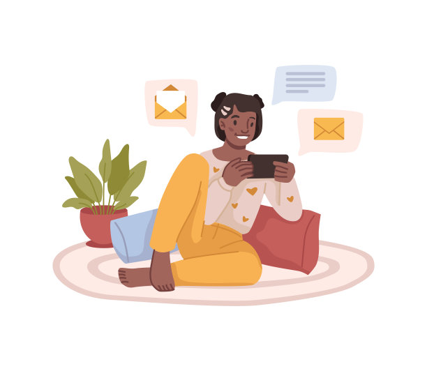 十几岁的女孩玩智能手机的孩子与手机图片下载