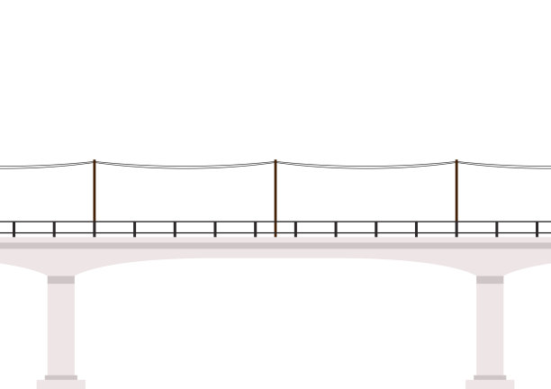 桥向量。列车向量。墙纸。副本的空间。空白。图片下载