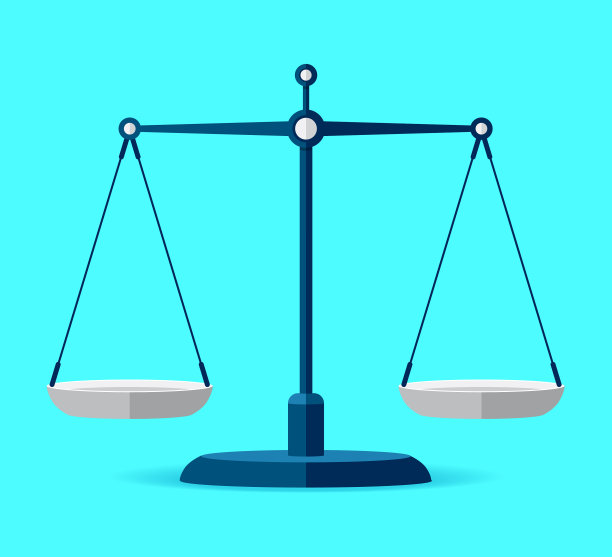 天平图标在平风格天秤座符号平衡图片下载