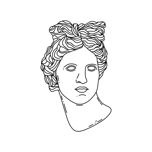涂鸦风格的希腊神阿波罗图片下载