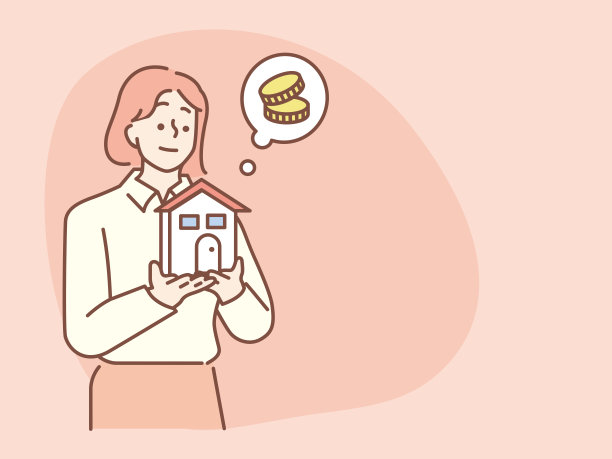 贮蓄、お金を贮める时のイラスト(贮金、マイホーム、ローン、支払い、独身、家族、节约、お金、副业、将来设计、収入、资产、お得、积立) Savings, illustrations of saving money . savings, home, loans, p图片下载