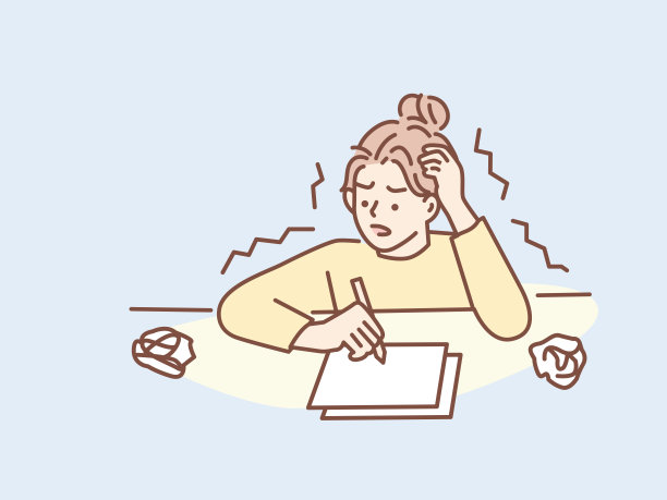 困惑的插图(困惑，烦恼，思考，问题，焦虑，检查，困惑，问题，解决，?)困惑的人在一起思考。带问号的人，矢量插图图片下载