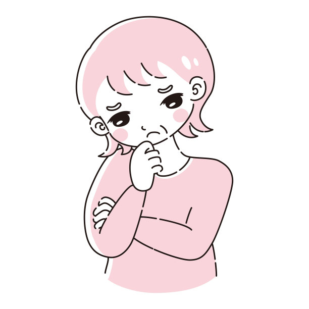 一位资深女性双手交叉，忧心忡忡图片下载