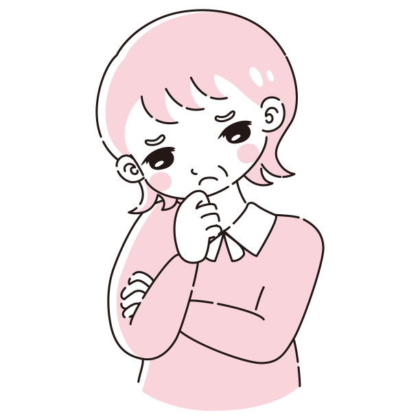 一位资深女性双手交叉，忧心忡忡图片下载