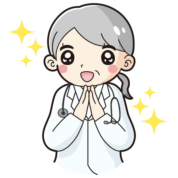 一名身着工作服的高级女性的插画图片下载