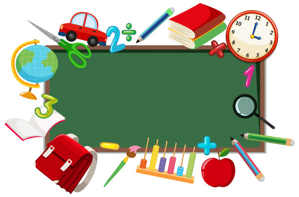 学校对象框架模板图片下载