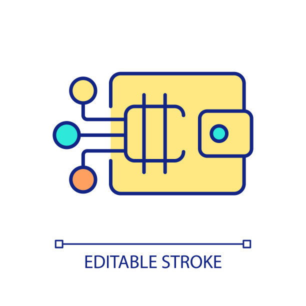 加密钱包RGB彩色图标图片下载