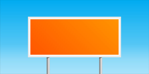 橙色空白路牌与文字的地方图片下载