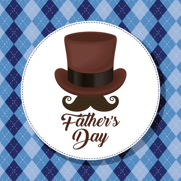 父亲节快乐明信片图片下载