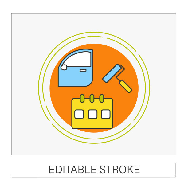 检查概念线图标图片下载