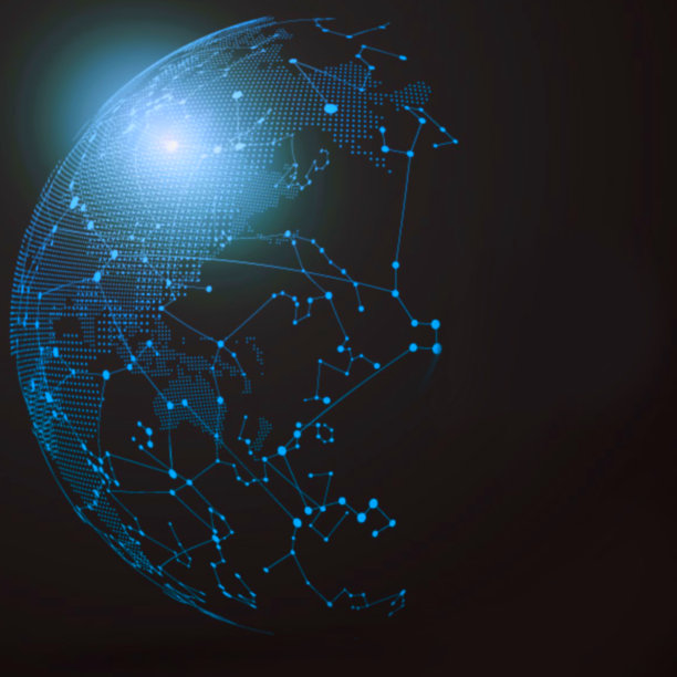 计算机绘制球形技术背景图片下载