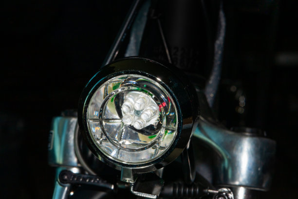 电动自行车细节前灯图片下载