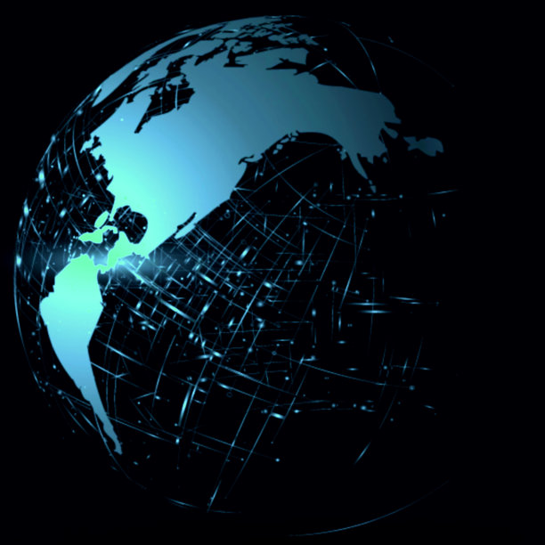 计算机绘制球形技术背景图片下载